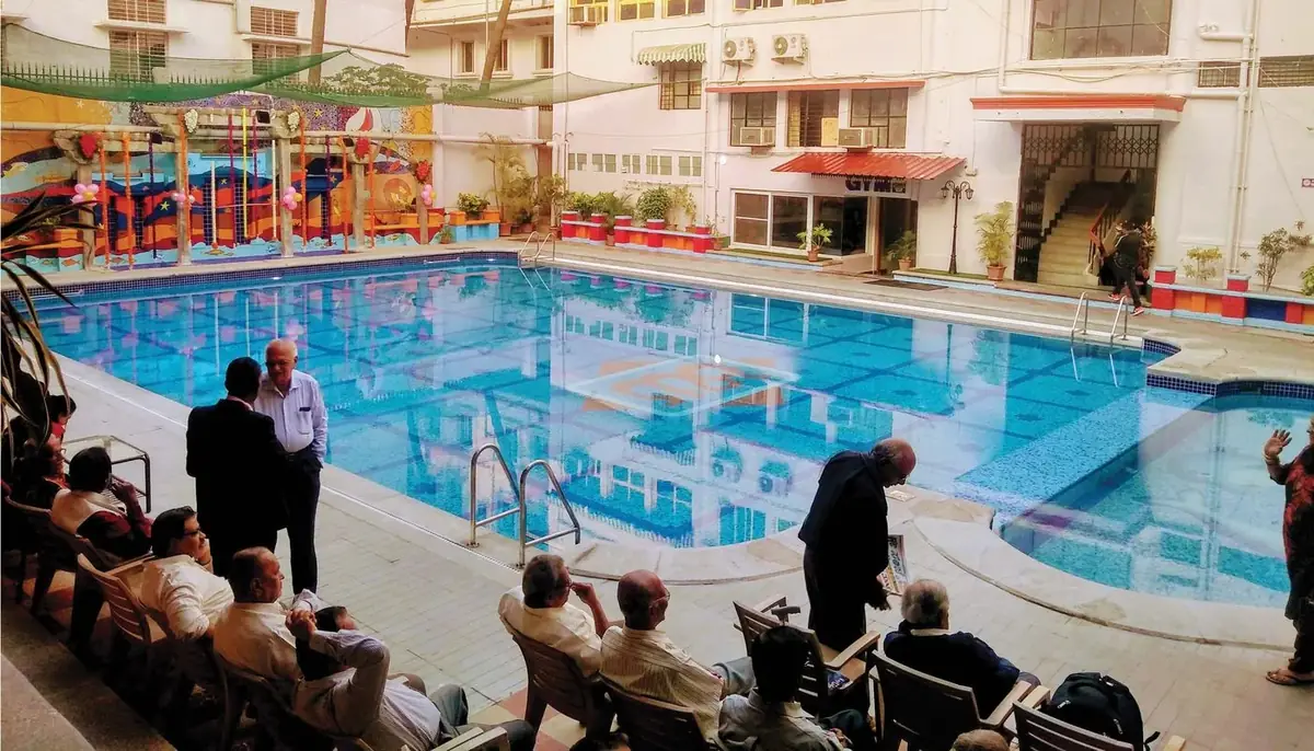 Competition pool at the Malleswaram Association, Bangalore