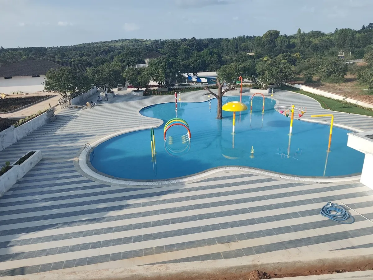 Swimming pool at Natures Paradise, Doddaballapur