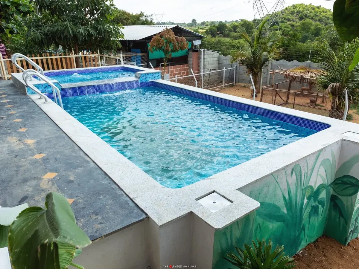 Swimming pool at Raj Residence, Doddaballapura