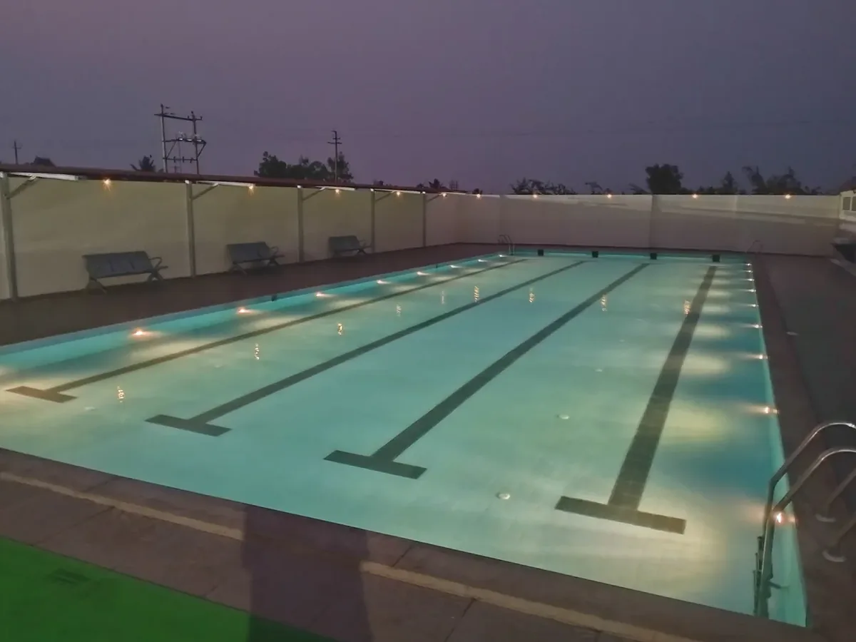 Swimming pool at Swami Vivekananda Vidya Samsthe, Biligi