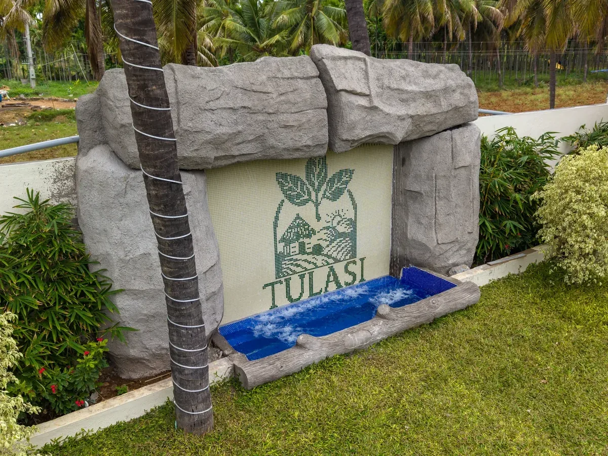 Swimming pool at Tulasi Resorts, Sira